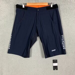 NWT DNA Cycling MTB Shorts Mens XXL 2XL Navy Stretch Adjustable Waist Biking